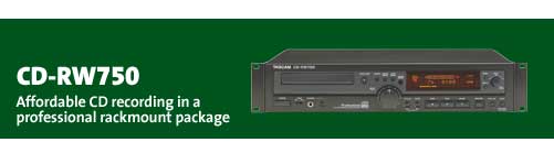 CD-RW750 CD Recorder rackmount